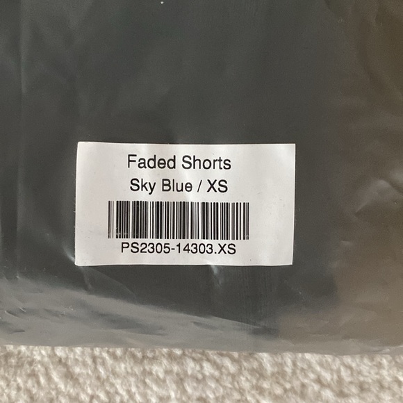 PESO Oversized Fated Shorts, Sky Blue - Picture 11 of 11